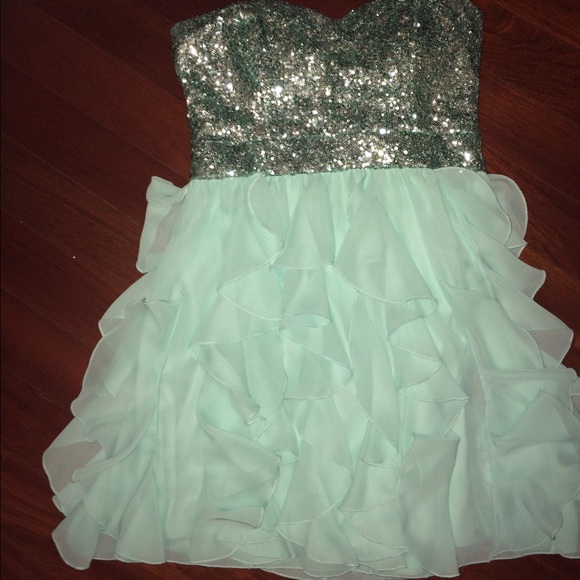 Teal formal dress