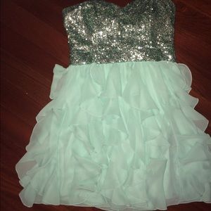 Teal formal dress