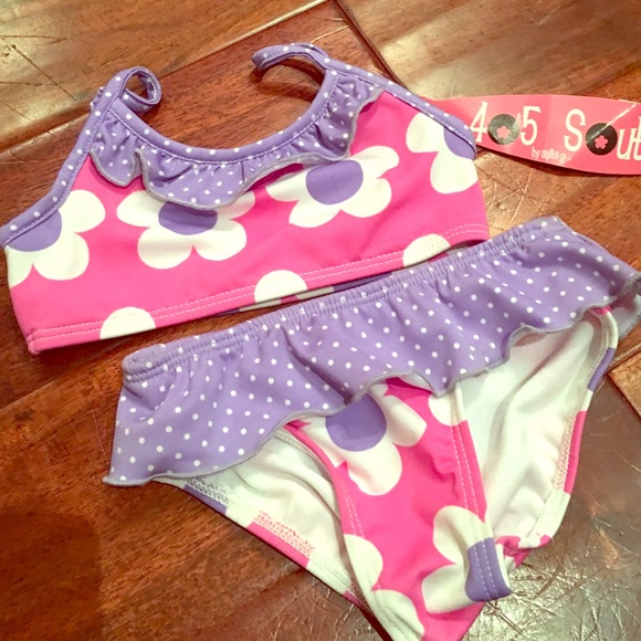 🍄LOWEST🍄 AnitaG Daisy Pink&Purple Bikini 3T