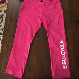 SoulCycle Nike dri-fit capris