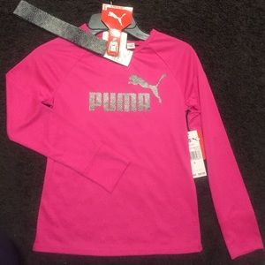 PUMA Girls Tee with Headband Shirt