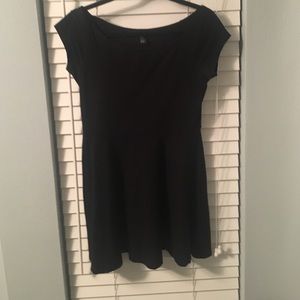 Black skater skirt dress