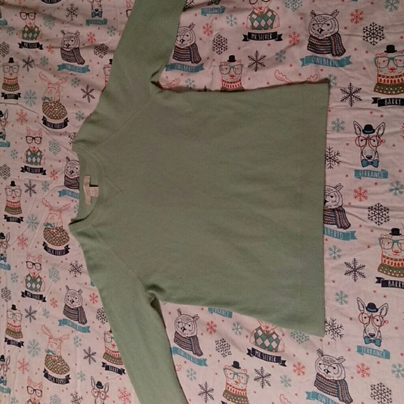 Mint green cashmere sweater - Picture 1 of 3