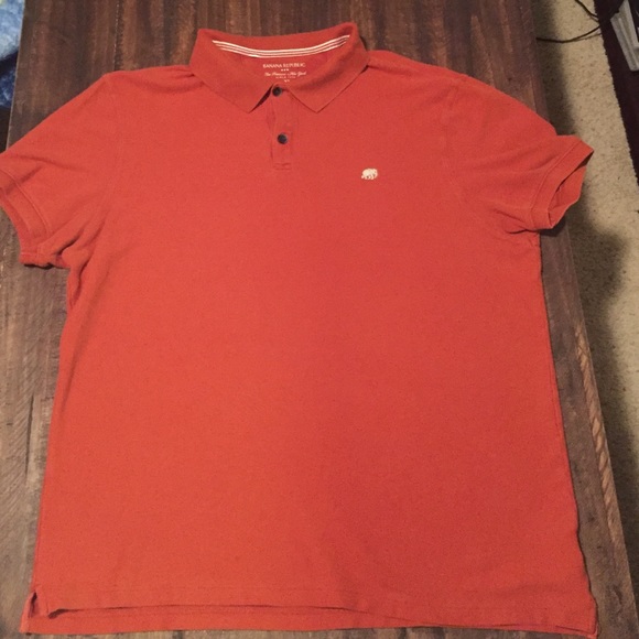 Orange polo shirt