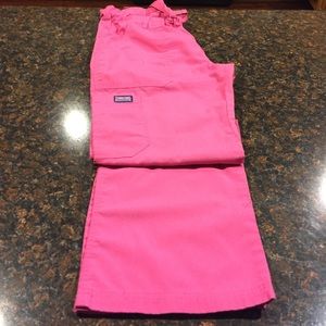 Pink Cherokee Cargo scrub pants