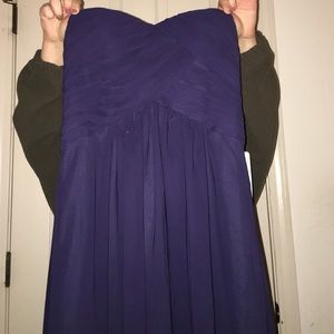 Navy blue formal full length dress