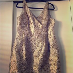 Lauren Ralph Lauren Gold & Copper Party Dress 14P