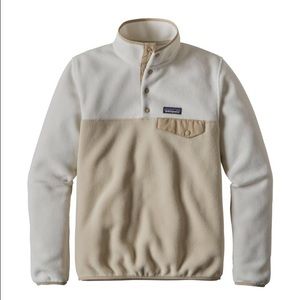 Cream Patagonia Fleece Pullover