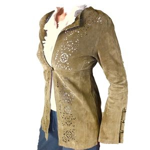 WILLI SMITH Olive Suede Jacket