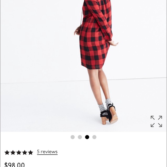 Madewell Buffalo Plaid Dress Size L
