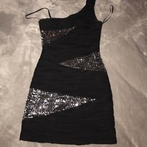 Tight little black dress