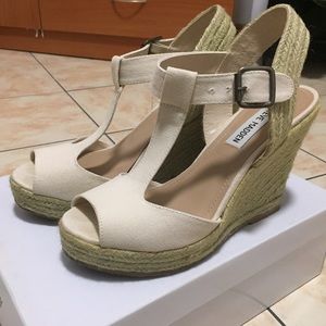 Steve Madden "P-Wade" Espadrille Wedges Sz 6.5