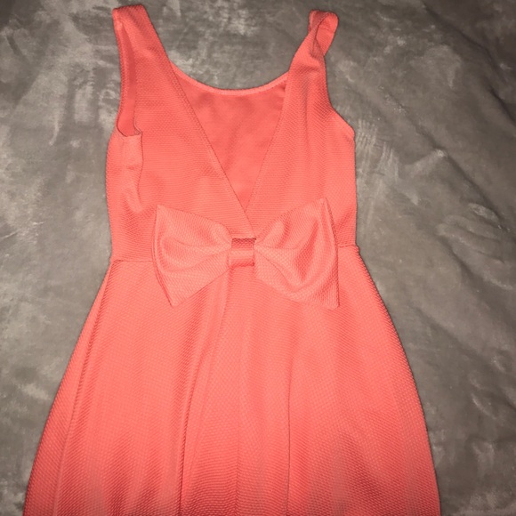 Bow back dress