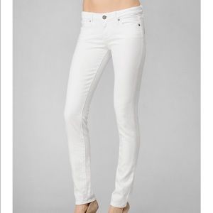 Paige skyline skinny in white