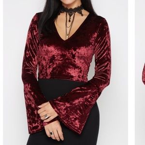 Velvet top