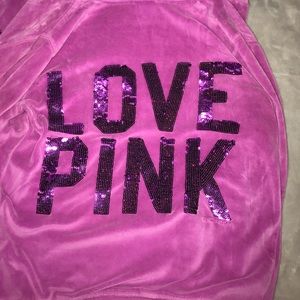 Pink hoodie