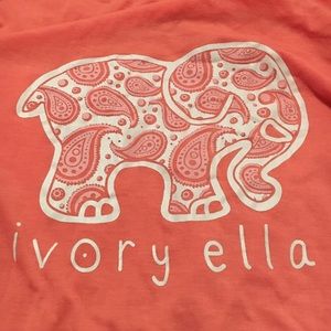 Peach colored Ivory Ella long sleeve shirt