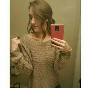 SOLD: Knit Brown Sweater!