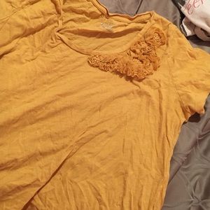 Mustard Yellow floral shirt