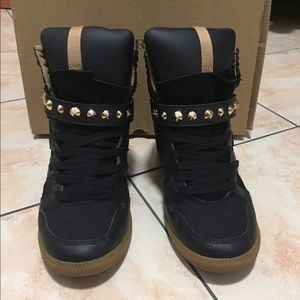 ZARA Wedges Sneakers (Black)