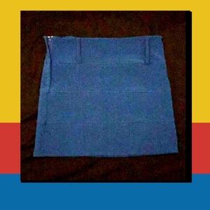 Nautical Blue Short Striped Mini Skirt