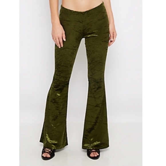 Olive Velvet pants