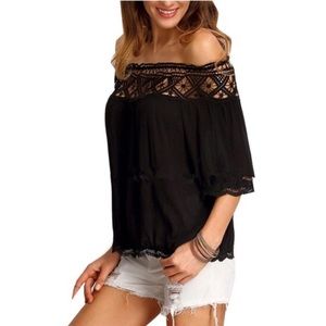Crocheted Off the Shoulder Top