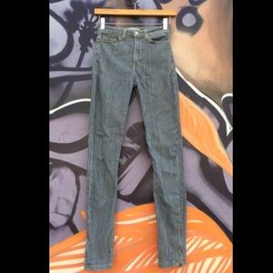American apparel high waist jeans size 25