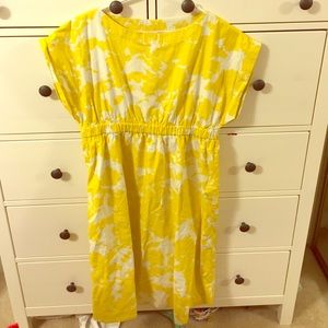Yellow gap maternity dress