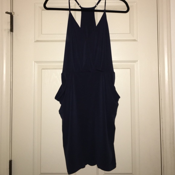 BCBG Formal navy blue dress