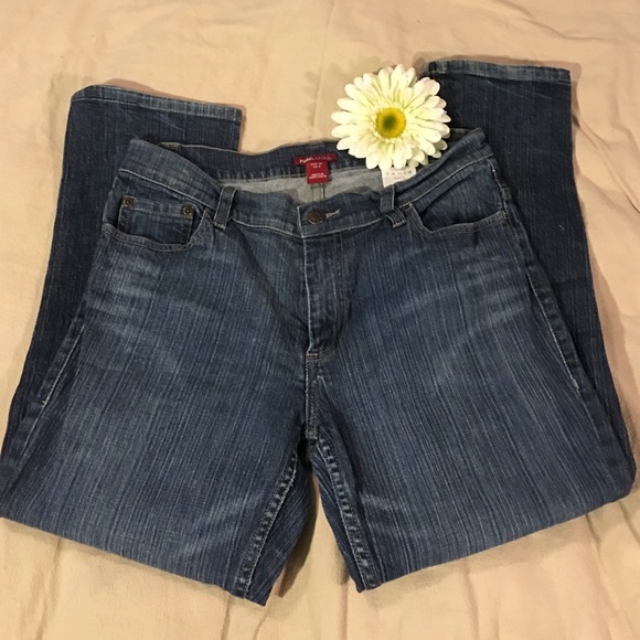 Straight Leg Stretch Jeans Size 8