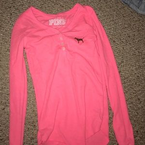 Vs pink long sleeve pj shirt