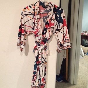 BCBGMaxAzria Kimono Style Wrap Dress