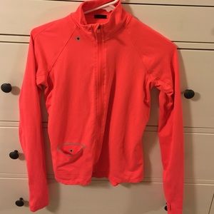 Neon pink workout jacket