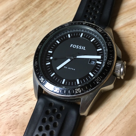 Fossil Other - FOSSIL Decker Black Dial Silicone men's watch