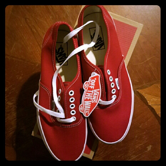Vans Red Authentic M 8.5 W 10