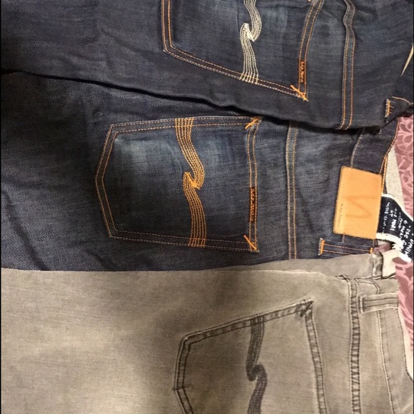 NUDIES THIN FINN JEANS SZ 28!!
