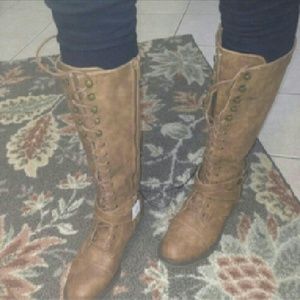 Mossimo under the knee length womens combat boots