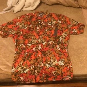 Volcom flower button up