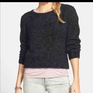 Frenchi black metallic  sweater size M