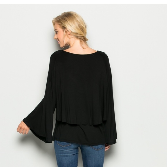 🎉Host Pick 5/3/18🎉 Solid Double Layer Top-171 - Picture 4 of 4