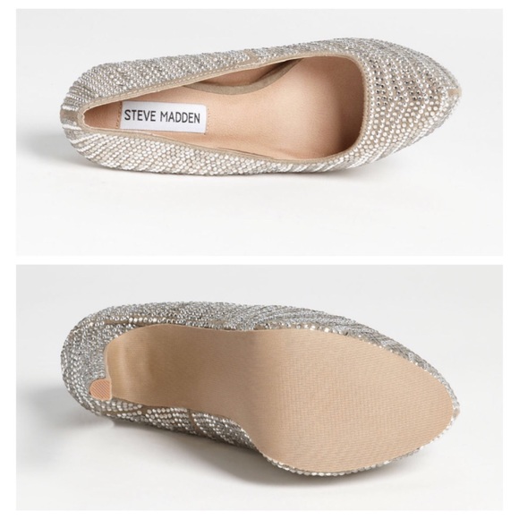 NEW Steve Madden Rhinestone Crystal Dyvinal Pump - Picture 4 of 5