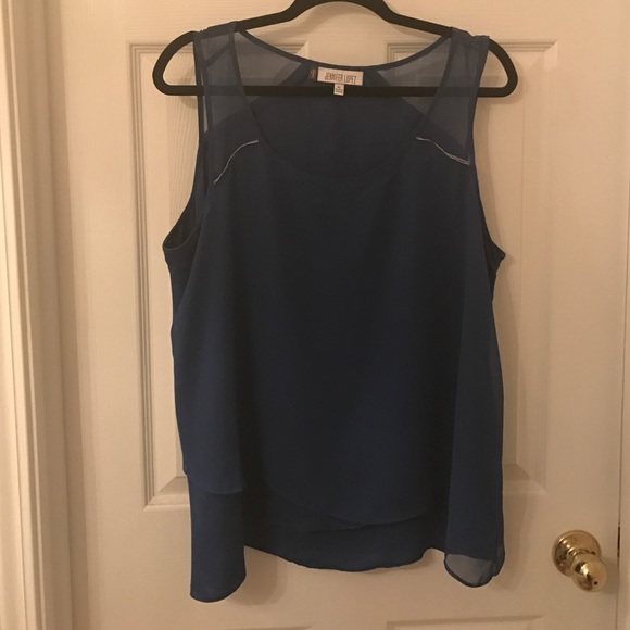 Royal blue sleeveless top