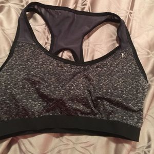 Black and Grey sports bra