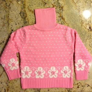 Gorgeous ornate sweater with macrame and beads