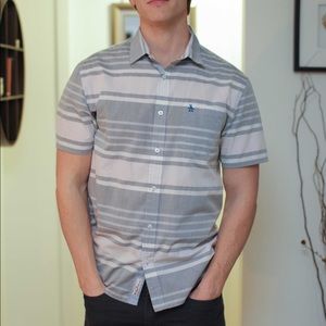 Original Penguin Men's Short Sleeve Button Down