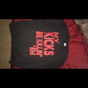 "My Kicks Be Killin 'Em Shirt" size Medium