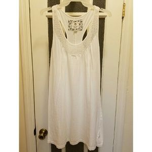 White organic cotton dress