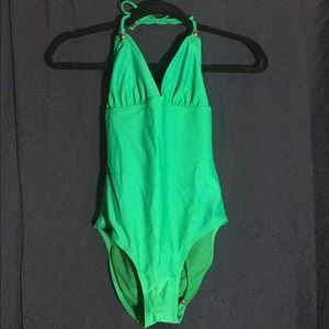 Emerald one piece bathing suit
