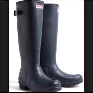 Navy Blue Hunter Boots